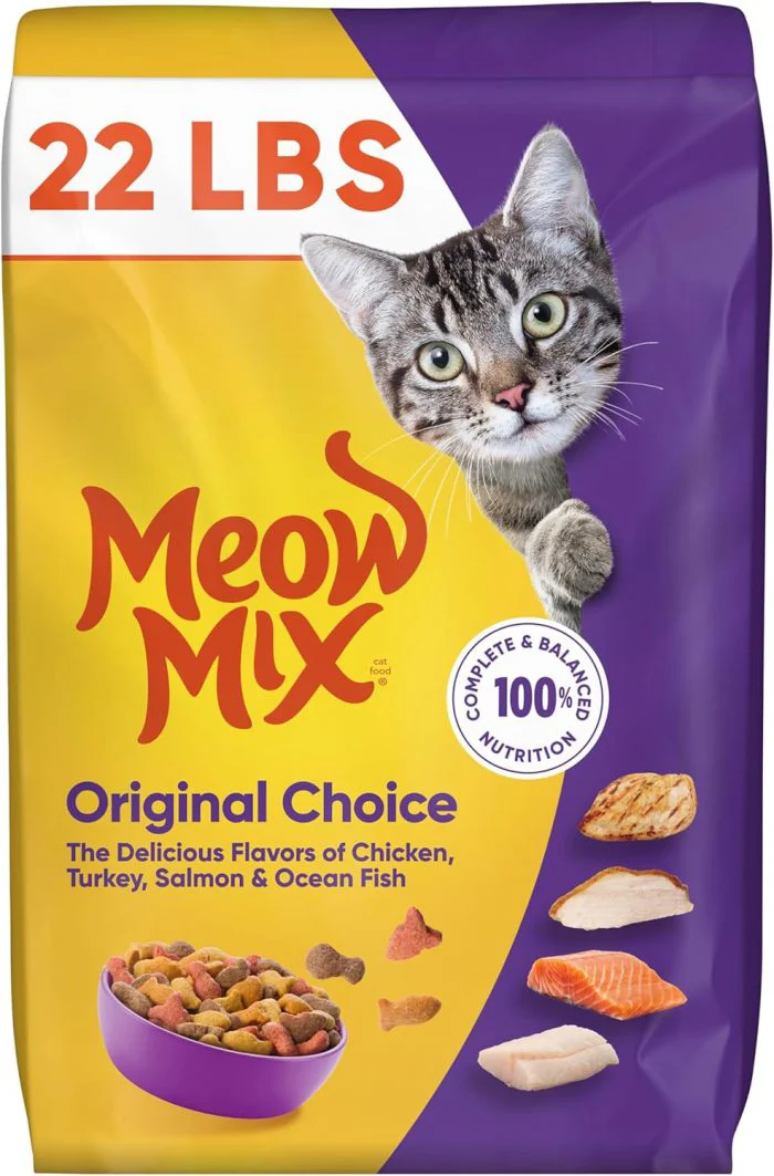 Meow Mix : Original Choice Dry Cat Food, 22 lb Bag