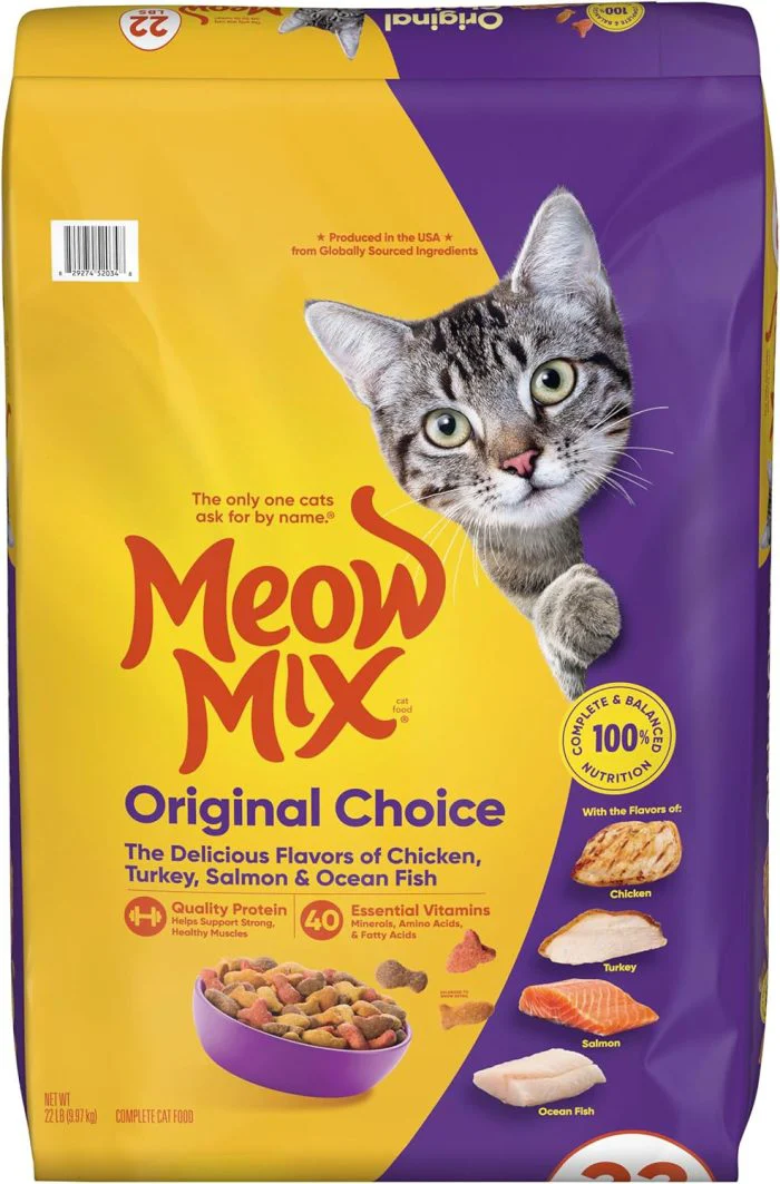 Meow Mix : Original Choice Dry Cat Food, 22 lb Bag - Image 9