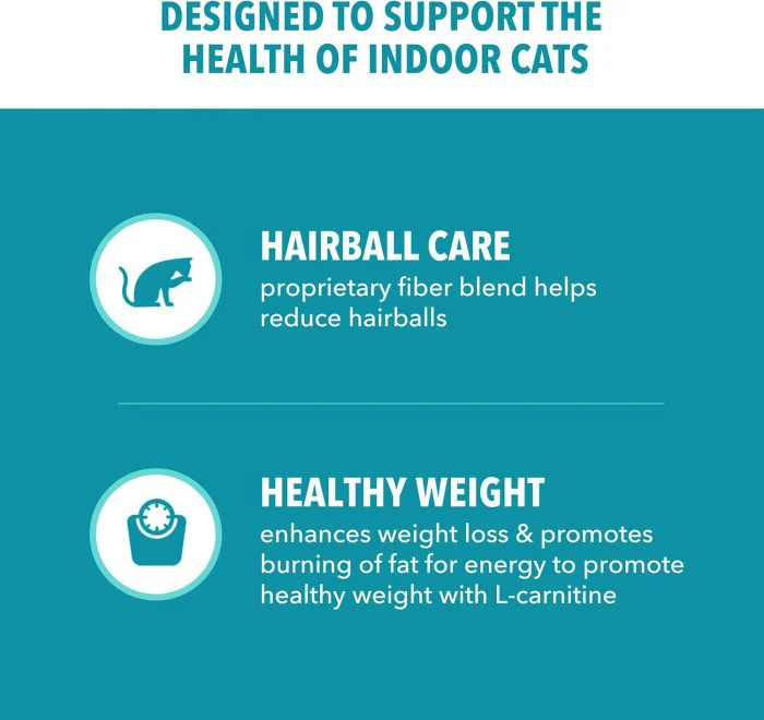 Indoor Cat Food for Weight & Hairball Control | 7lb Bag - Image 3